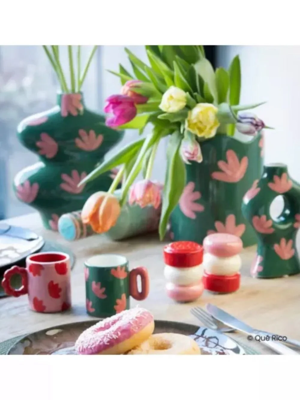 🪷🪷🪷QUE RICO Ceramic Candle Holder🪷🪷🪷